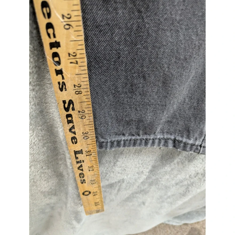 Levis 505 Regular Fit Jeans Mens‎ 31x31 Faded Black Gray Denim Grunge
